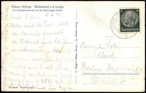 Waltersdorf Großschönau    Rübezahl-Wegweiser Lausche Zittauer Gebirge 1940