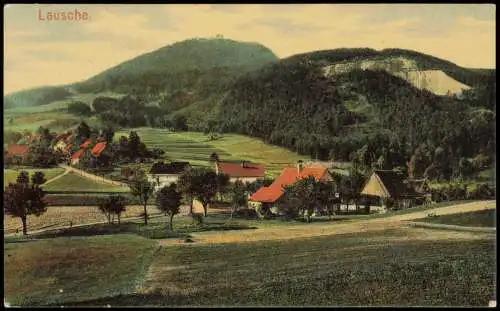 Waltersdorf-Großschönau (Sachsen) Umland-Ansicht Lausche Luž 1915  Feldpost