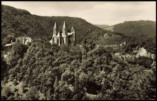 Ansichtskarte Obernhof (Lahn) Kloster Arnstein (Fernansicht) 1960