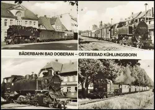 Kühlungsborn Auf den Straßen Bad Doberans Personenzug in Kühlungsborn  1979