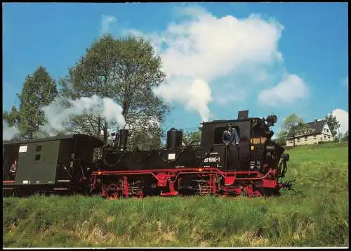 .Deutschland Museumsbahn Jöhstadt Preßnitztalbahn unterwegs  Bf. Schlössel 2005