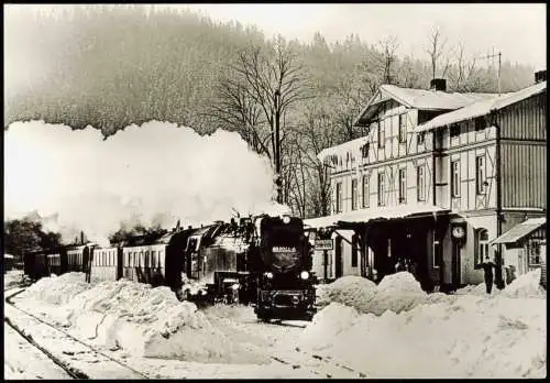 Ansichtskarte Ilfeld-Harztor Bahnhofer Eisfelder Talmühle 1985