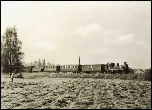 Ansichtskarte Moritzburg Traditionsbahn Radebeul - kurz vor Moritzburg 1978