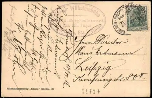 Ansichtskarte Oybin Hayn bei Oybin 1916   Bahnpost gelaufen (Bahnpoststempel)