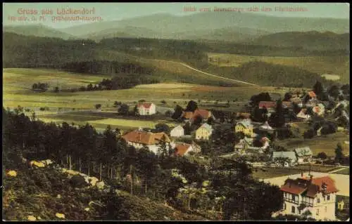 Ansichtskarte Lückendorf-Oybin Panorama-Ansicht Gruss aus Lückendorf 1910