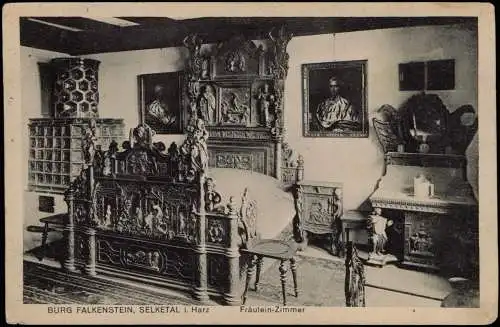 Pansfelde-Falkenstein/Harz Burg Falkenstein Harz Fräulein-Zimmer 1912