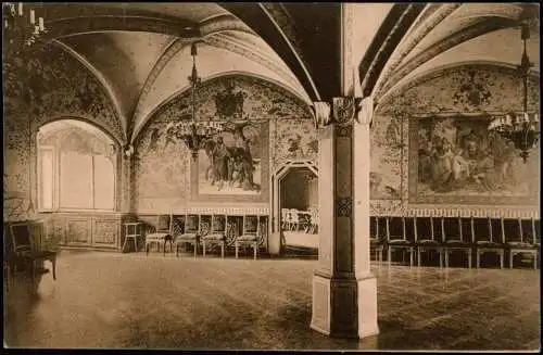 Ansichtskarte Büdingen Schloss - Der gemalte Saal 1915