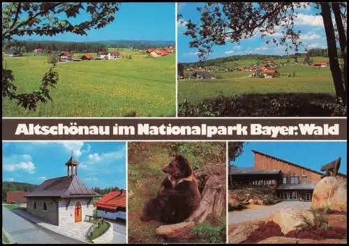 Altschönau Neuschönau   im Nationalpark Bayer. Wald (Mehrbildkarte) 1990