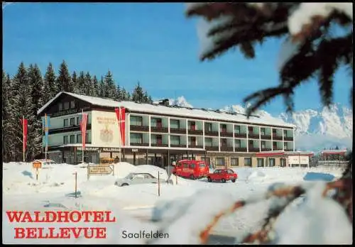 Ansichtskarte Saalfelden am Steinernen Meer WALDHOTEL BELLEVUE im Winter 1981