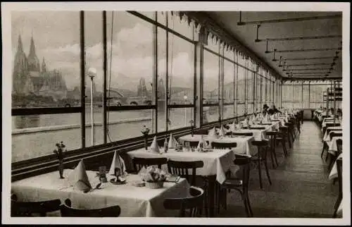 Ansichtskarte Deutz-Köln Düx Sünner-Terrasse - Dom 1936