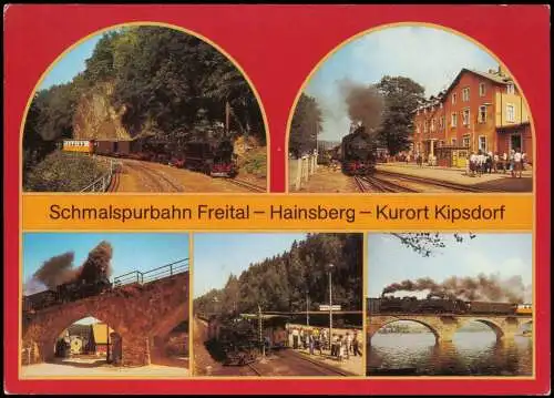 Kipsdorf-Altenberg (Erzgebirge) Schmalspurbahn Freital-Hainsberg-Kurort 1987