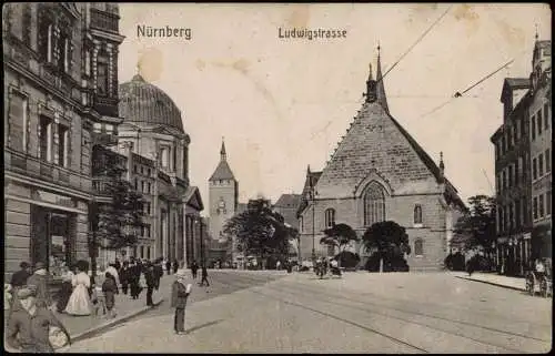 Ansichtskarte Nürnberg Ludwigsstraße 1911