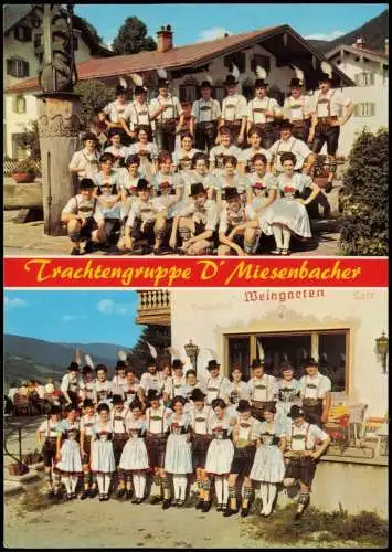 Ansichtskarte Ruhpolding Trachtengruppe D' Miesenbacher 1970