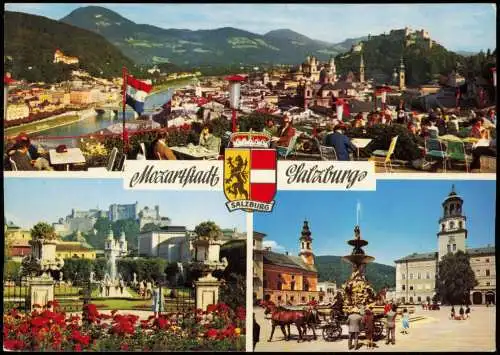 Ansichtskarte Salzburg Mehrbildkarte der MOZARTSTADT SALZBURG AUSTRIA 1983