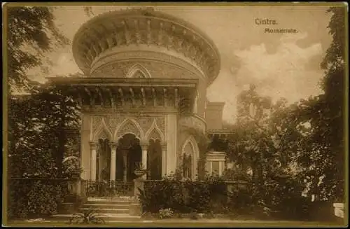 Postcard Sintra Cintra Monserrate. 1927 Goldrand  Goldrand Portugal