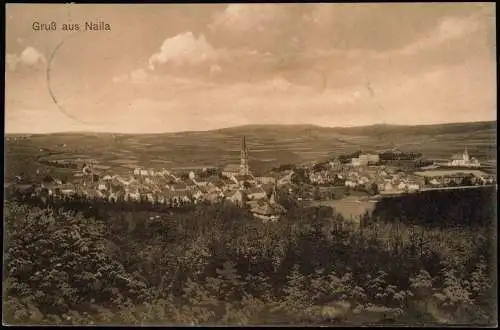 Ansichtskarte Naila (Oberfranken) Blick auf die Stadt 1915