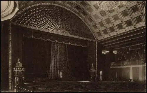 Ansichtskarte Baden-Baden Konzertsaal im Kurhaus. Kurhausbühne 1914