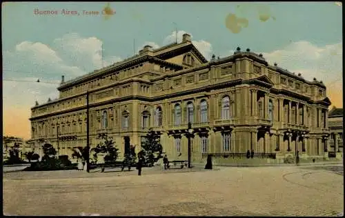 Postcard Buenos Aires Teatro Colón 1912  Argentinien Argentina