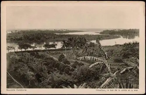 Houaïlou Waa Wi Luu le bas de la vallée et la mer Frankreich 1918