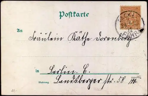 Ansichtskarte  Briefmarken AK Liebe Herz Siegel Adler Briefmarke 1902