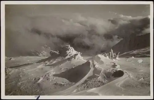 Spindlermühle Špindlerův Mlýn Riesengebirge Krkonoše nahender Sturm. 1932