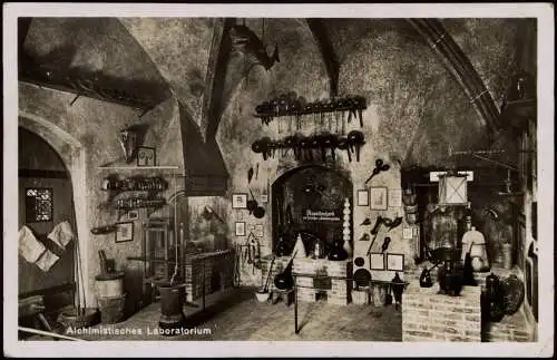Ansichtskarte München Deutsches Museum Alchimistisches Laboratorium 1931