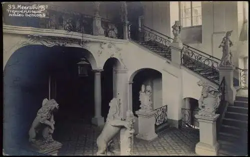 Ansichtskarte Meersburg Neues Schloss - Treppenhaus - Fotokarte 1928