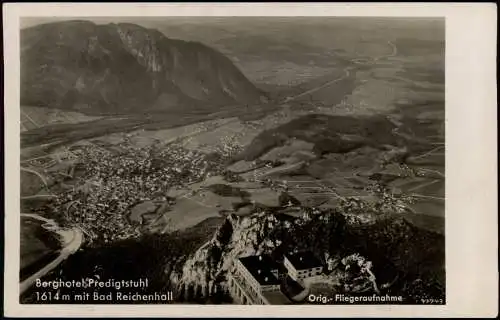 Ansichtskarte Bad Reichenhall Luftbild Berghotel Predigtstuhl 1939