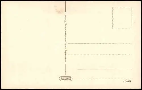 Ansichtskarte Weimar Schloß Wohnräume. Treppenhau - Bromogold 1922 Goldrand