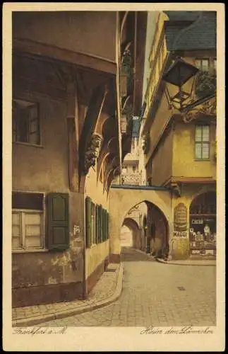 Frankfurt am Main Hinter dem Lämmchen Schaufenster Persil Maggi 1926