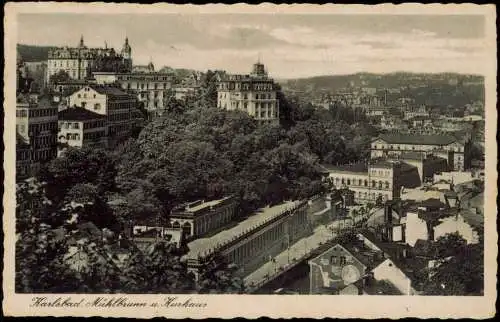 Karlsbad Karlovy Vary Mühlbrunnkolonnade Mlýnská kolonáda 1939