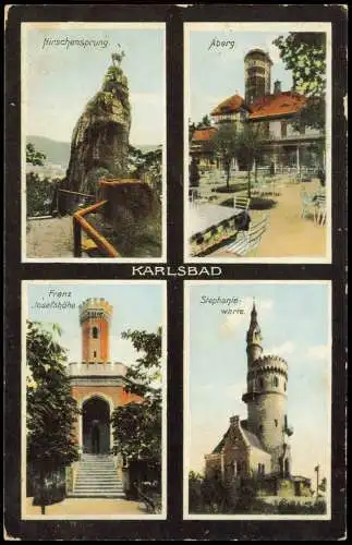 Karlsbad Karlovy Vary 4 Bild Aberg Franz Josephhöhe Hirschsprung 1910