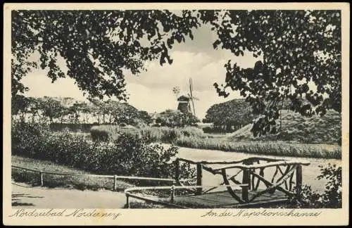 Ansichtskarte Norderney Windmühle An der Napoleonschanze 1940