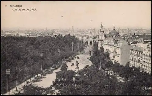 Postales Madrid CALLE DE ALCALÁ 1912