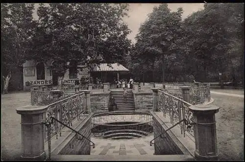 Ansichtskarte Bad Homburg vor der Höhe Partie am Kaiserbrunnen 1912