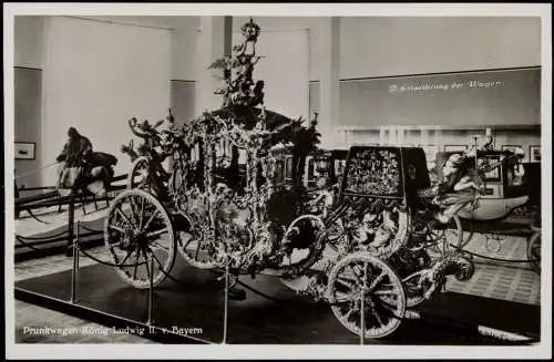 München Prunkwagen König Ludwig II. w Bayern Deutsches Museum 1932