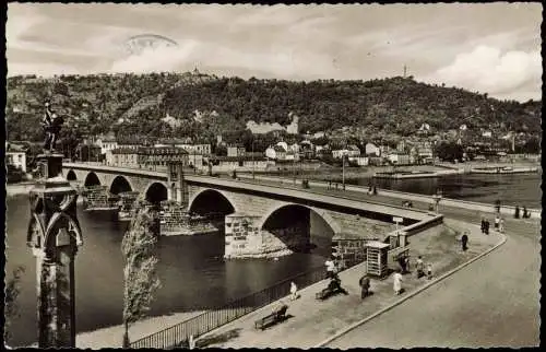 Ansichtskarte Trier Römerbrücke Mosel Brücke 1956