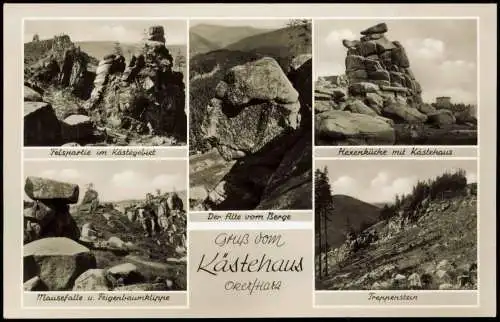 Ansichtskarte Oker-Goslar Mehrbildkarte Gruß vom Kästehaus im Harz 1960