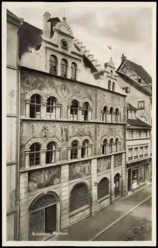 Ansichtskarte Konstanz Rathaus 1955