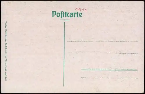 Ansichtskarte Sylt Gedenkstein auf dem Friedhof der Heimatlosen 1911