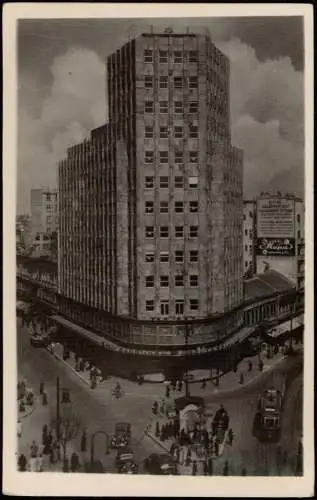 Postcard Belgrad Beograd (Београд) Hochhaus Palata Albanija 1942