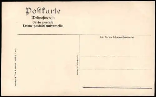 Ansichtskarte Heidelberg Schloß Friedrichsbau Wappenscheibe Obergeschoss 1909