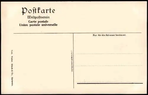 Ansichtskarte Heidelberg Schloß Friedrichsbau Tür im 1. OG 1909