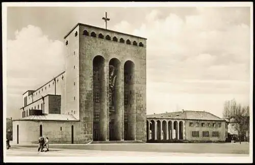 Ansichtskarte Bockenheim-Frankfurt am Main Frauenfriedenskirche Fotokarte 1961