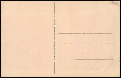 Ansichtskarte Darmstadt Schloß Stadtpartie 1926