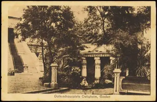 Ansichtskarte Ötigheim Freilichtbühne Schauspiel Ägypten 1922