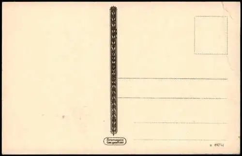 Bayerisch Eisenstein Stadtpartie - Straße BROMOGOLD 1912 Goldrand