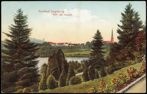 Ansichtskarte Bad Segeberg Blick vom Kurpark 1911