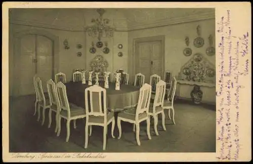 Ansichtskarte Dornburg-Camburg Schloß - Speisesaal 1943