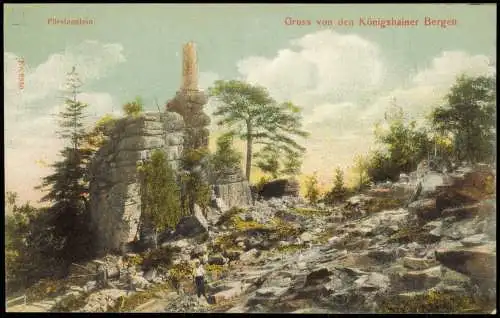 Ansichtskarte Königshain Königshainer Berge Fürstenstein Oberlausitz 1912